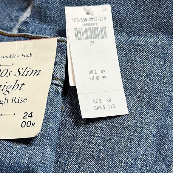 Abercrombie & Fitch The 90s Slim Straight Ultra High Rise Jeans - Picture 6 of 11